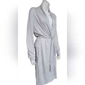 NWOT With Love Modal Cashmere Wool Blend Robe Grey XL